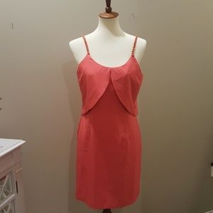 NWT coral cocktail dress.